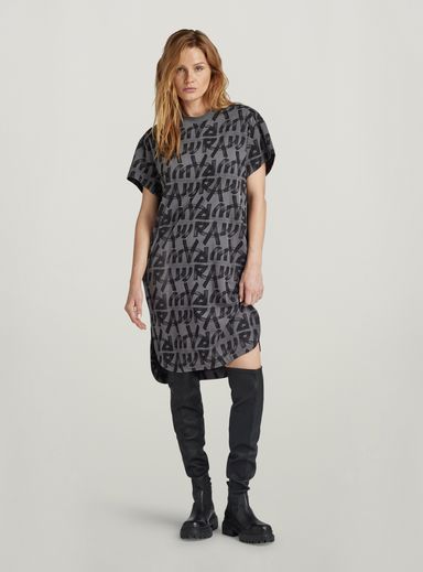 Printed Loose T-Shirt Dress